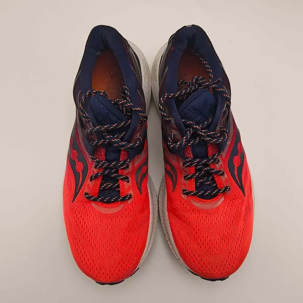 Saucony Triumph 20 Women's Running Shoes Size 7.5 Orange Navy S10759-65